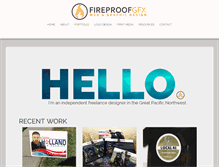 Tablet Screenshot of fireproofgfx.com